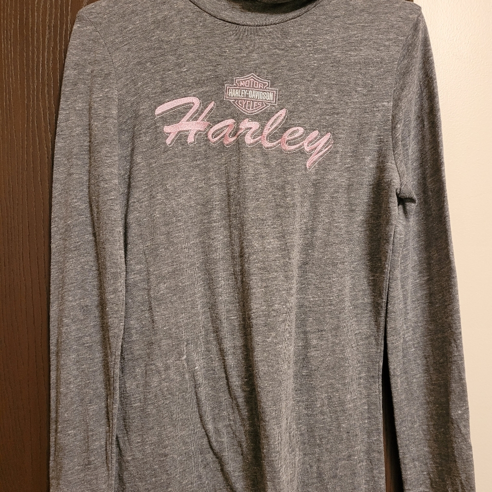 Turtleneck style Harley Davidson long sleeve shirt